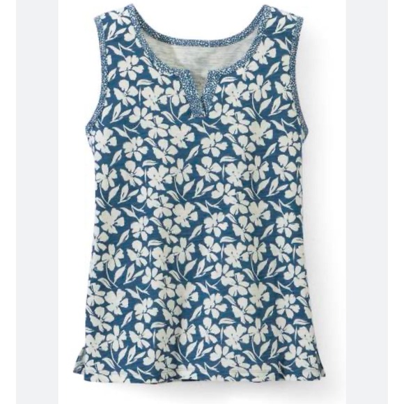 NorthStyle Tops - North Style Blue Floral Sleeveless Top – Women's Medium – NWOT